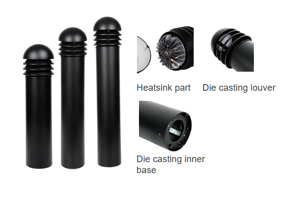 SPE-AC059 cylindrical LED bollard light