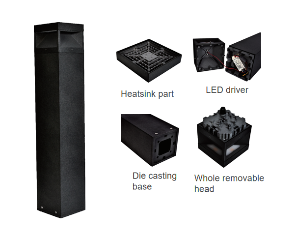 SPE-066 anti-glare LED bollard light