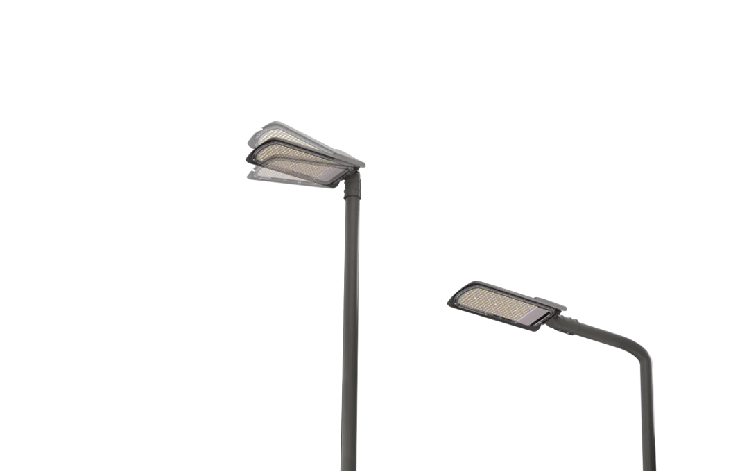 Adjustable spigot supporting plus minus 10 degree rotation and horizontal vertical pole mount