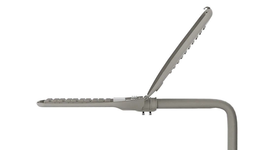 Clamshell top-opening upper housing for easy on-pole driver maintenance