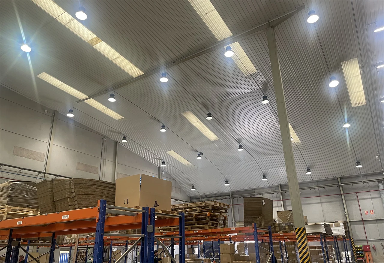 Industrial Factory Warehouse High Bay Lighting in Madrid