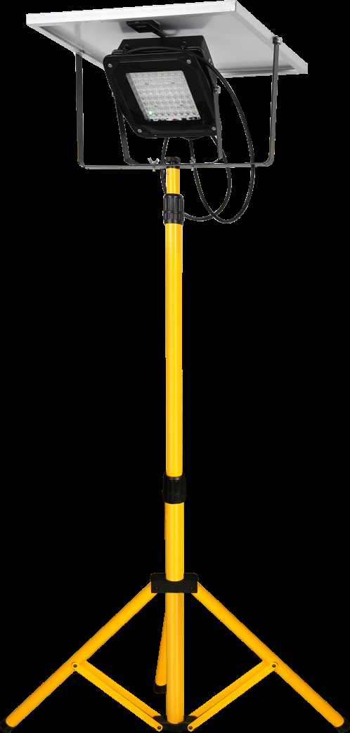 Heavy duty portable tripod solar LED flood light with LiFePO4 battery pack PE-2099SL