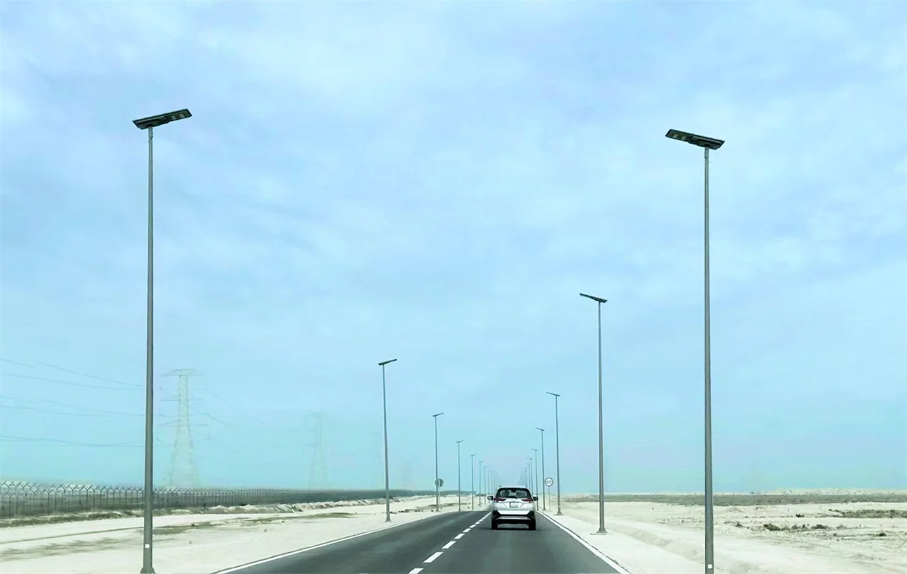 Municipal roadway lighting installation